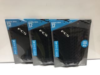 5X FCS T-2 HYBRID SURFBOARD TAIL PAD BLACK/CHARCOAL £175