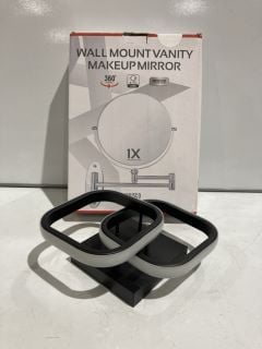 QTY OF ITEMS INCLUDING WALL MOUNT VANITY MAKEUP MIRROR