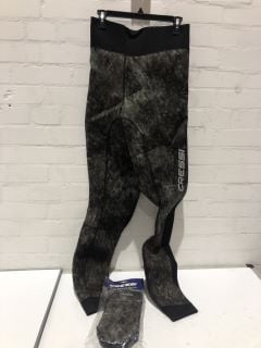 CRESSI UNDERWATER FISHING TROUSERS AND CRESSI ULTRA STRETCH SOCKS £220