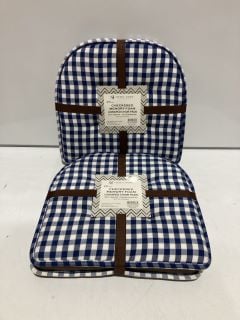 QTY OF ITEMS TO INCLUDE CHECKERED CUSHIONS