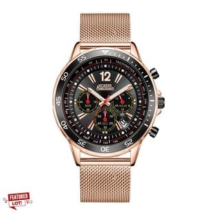 VICKERS ARMSTRONGS LIMITED EDITION HAND ASSEMBLED CHOPPER WATCH ROSE GOLD £520