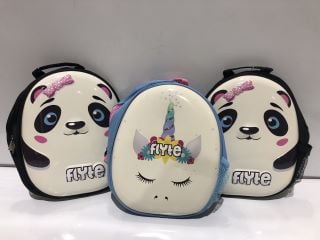 QTY OF FLYTE PANDA KIDS BAG