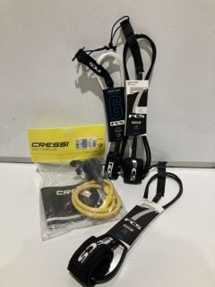 CRESSI OCTOPUS SCUBA REGULATOR AND FCS SURFBOARD LEASH 6FT/7FT £120