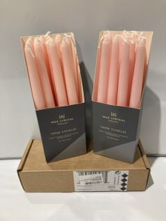 QTY OF ITEMS INCLUDING WAX LYRICAL TAPER CANDLE