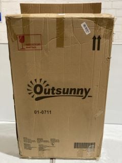 1 X OUTSUNNY ORANGE SUN CHAIR