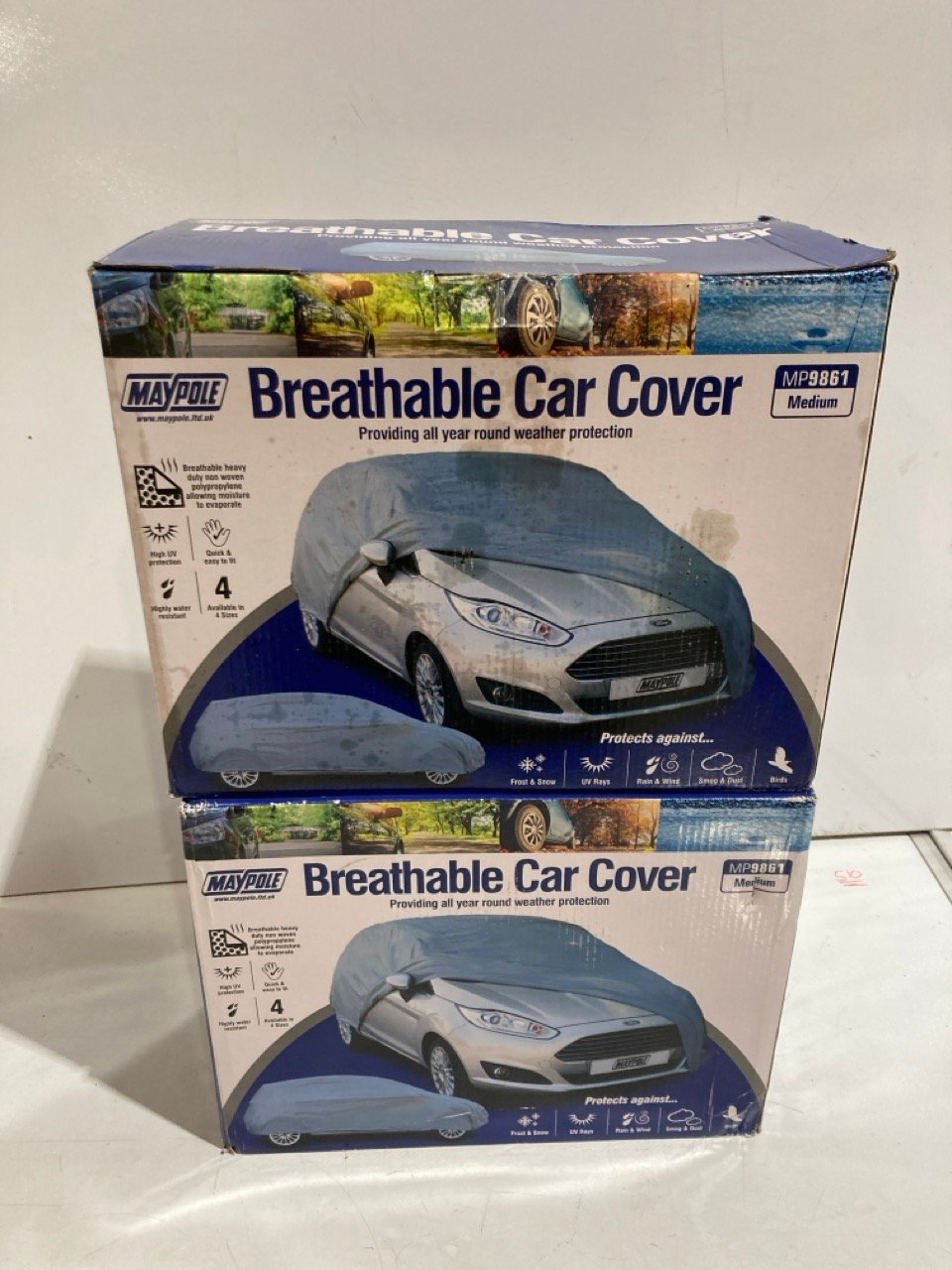 2 X BREATHABLE CAR COVER