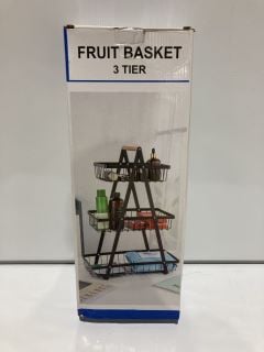 QTY OF ITEMS INCLUDING 3 TIERED FRUIT BASKET