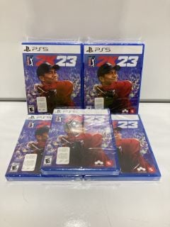 QTY OF GAMES INCLUDING PS5 2K23