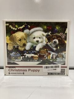 QTY OF ITEMS INCLUDING CHRISTMAS PUPPY CHRISTMAS PUZZLE