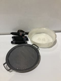 QTY OF ITEMS INCLUDING 2 MICROWAVE PLATE COVERS