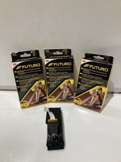 QTY OF ITEMS INCLUDING FUTURO CUSTOM PRESSURE KNEE STRAP