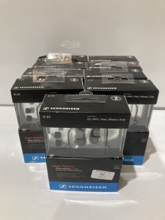 9 X SENNHEISER HIGH-FIEDELITY NOISE ISOLATING EAR-CANAL PHONES