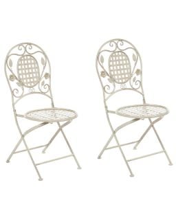 GARDEN CHAIRS BIVIO SET OF 2, LIGHT GREEN (14136) RRP £124.49