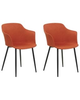 26571: CHAIR, ELIM, ORANGE, 2 PCS SET (NO BOX) RRP £192.16