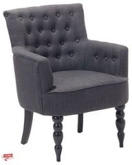 ARMCHAIR ALESUND DARK GRAY/DARKBROWN (13821) RRP £334