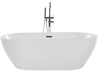 FREESTANDING BATHTUB WITH JETS NEVIS 170CM WHITE (17311) RRP £877.26