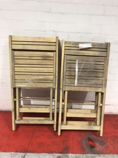 JOHN LEWIS FOLDING CHAIR X4 RRP £105