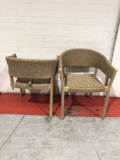 2 X JOHN LEWIS BURFORD DINING CHAIR (BACK LEG BROKEN) (003337640) RRP £229.30