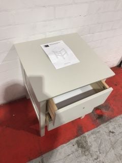 JOHN LEWIS WILTON 2 DRAWER BEDSIDE LINEN (003343500) RRP £109