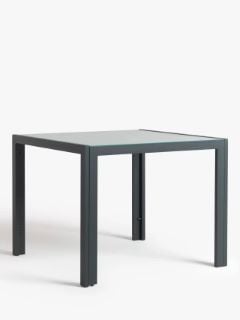 JOHN LEWIS MIAMI 4 SEATER PRINTED CERAMIC GLASS TABLE GREY RRP £160