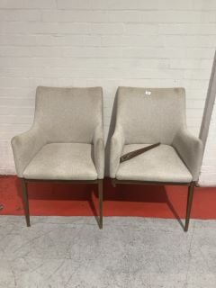 JOHN LEWIS 2X CARA DINING ARM CHAIR RRP £349