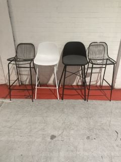 JOHN LEWIS ASSORTMENT OF 4X DIFFERENT BARSTOOL AND CHAIRS INCLUDING ANYDAY METAL BARSTOOL SET OF 2 (003339838) (003339838)