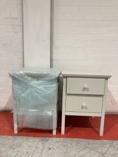 JOHN LEWIS 2X ANYDAY WILTON 2 DRAWER BEDSIDE CABINET RRP £218