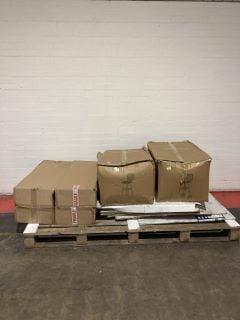 PALLET OF ASSORTED ITEMS TO INC BRIXTON STOOL BROWN