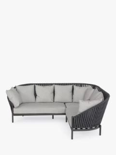 JOHN LEWIS CHUNKY WEAVE CORNER SOFA (003332098) RRP £999