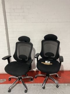 2 X JOHN LEWIS ISAAC ERGONOMIC OFFICE CHAIR BLACK £598