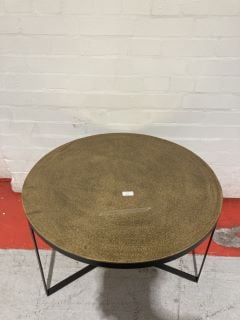 MABA METAL COFFEE TABLE ANTIQUE BRASS (003341801)RRP £375