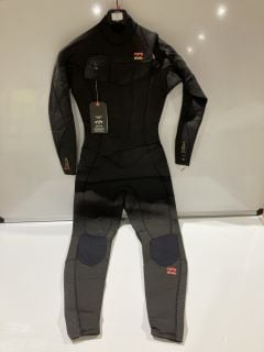 BILLABONG WOMENS SYNERGY 5/4MM CHEST ZIP WETSUIT (EU 10) BLACK RRP £189