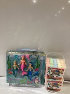 QTY OF ASSORTED ITEMS TO INCLUDE SKYLANDERS GIANTS SHROOMBOOM, KANDY TOYS MERMAID PRINCESS