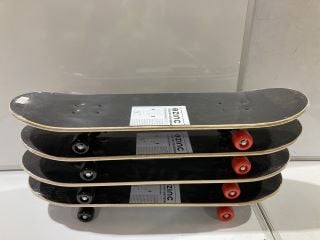 4 X ZINC TRUE GRIT SKATEBOARD