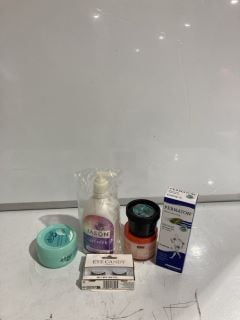 QTY OF ASSORTED ITEMS TO INCLUDE JASON CALMING LAVENDER HAND SOAP, CANTU SHEA BUTTER HAIR DRESSING