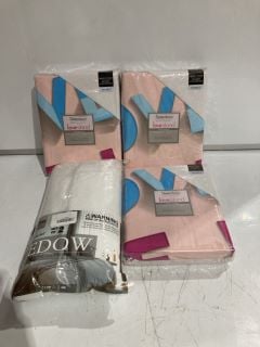 QTY OF ASSORTED ITEMS TO INCLUDE SLEEPDOWN PURE QUALITY LOVE ISLAND SOFT TOUCH DUVET SET FOR DOUBLE BED