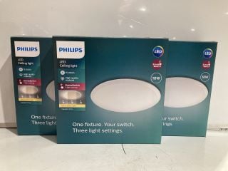 BOX OF ASSORTED HOUSEHOLD ITEMS TO INCLUDE PHILIPS LED CEILING LIGHT 18W