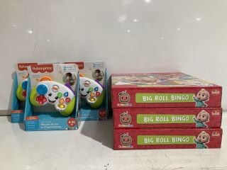 QTY OF FISHER-PRICE LAUGH & LEARN CONTROLLERS 6 - 36 MONTHS