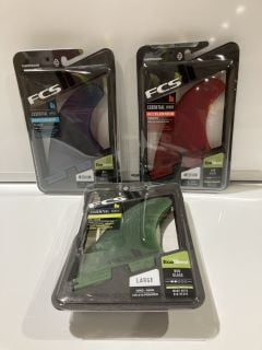 QTY OF ASSORTED FCS FINS TO INCLUDE PERFORMER NEO GLASS MEDIUM