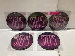 QTY OF VINYLS TO INCLUDE RED TAYLOR SWIFT, STEPS WHAT THE FUTURE HOLDS LIMITED EDITION PICTURE DISC