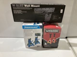 QTY OF ASSORTED ITEMS TO INCLUDE M QLED WALL MOUNT, HOLDS UP TO 50 KG