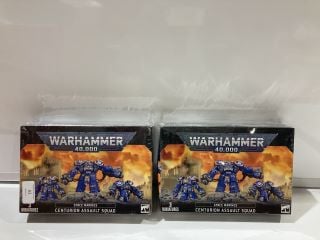 2 X WARHAMMER 40K SPACE MARINES CENTURION ASSAULT FIGURE 3 MINIATURES EACH