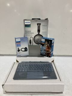 QTY OF ASSORTED ITEMS TO INCLUDE PHILIPS 5000 SERIES BLUETOOTH HEADPHONES