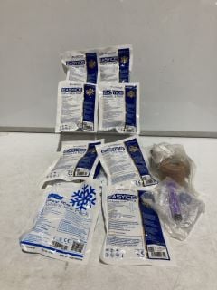 QTY OF ASSORTED ITEMS TO INCLUDE BLUE DOT EASY ICE INSTANT ICE PACKS