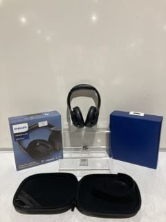 TRUST ALL ROUND USB MICROPHONE & PHILIPS 8000 SERIES BLUETOOTH HEADPHONES TOTAL RRP £138.99