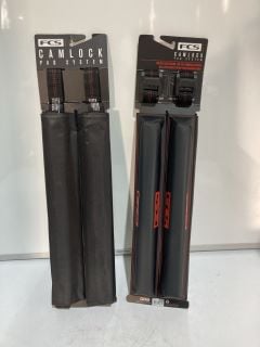 3 FCS CAMLOCK PAD SYSTEMS - BLACK/RED TOTAL RRP £194.85