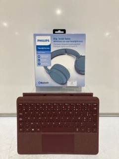 PHILIPS 4000 SERIES HEADPHONES & MICROSOFT SURFACE KEYBOARD TOTAL RRP £110