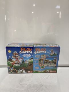 QTY OF FILOU CHIPTOU GOLIATH CATCH THE FOX KIDS DICE GAME