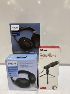 QTY OF ASSORTED ITEMS TO INCLUDE PHILIPS 8000 SERIES BLUETOOTH HEADPHONES RRP £122