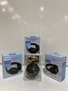 3 PHILIPS 2000 SERIES HEADPHONES & MCCULLOCH UNIVERSAL P35